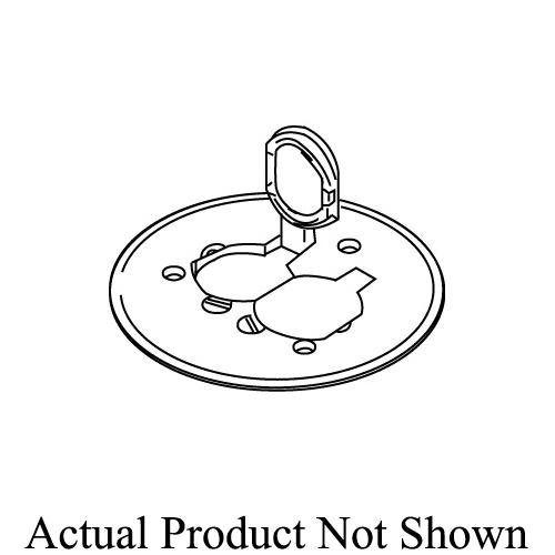 Wiremold® 895TCAL-BK Duplex Cover Plate, 5-1/2 in Dia, Die Cast Aluminum