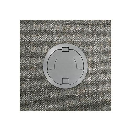 Wiremold® 8CTC2AA Evolution™ 8AT Recessed Surface Style Poke-Through Cover Assembly, 9-1/4 in Dia, Die Cast Aluminum