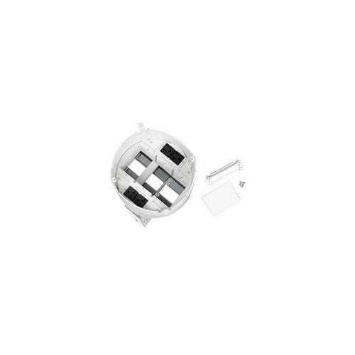 Wiremold® Evolution 8STCP 8AT Multi-Service Pre-Wired Recessed Poke-Through Assembly With Disposable Plate, 8 in Hole