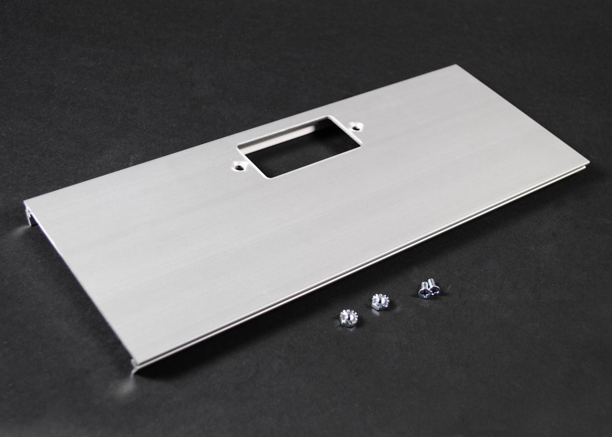 Wiremold® AL5246-G Dual Channel Cover Plate, For Use With AL5200 Series Raceway, GFCI Device, Aluminum, Satin Anodized