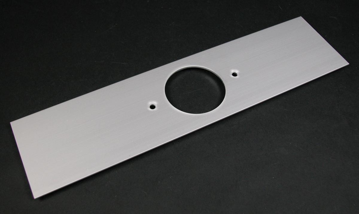 Wiremold® ALA-F 1-Channel Receptacle Cover Plate, For Use With Ortronics® ALA3800 Series Raceway, Aluminum, Gray