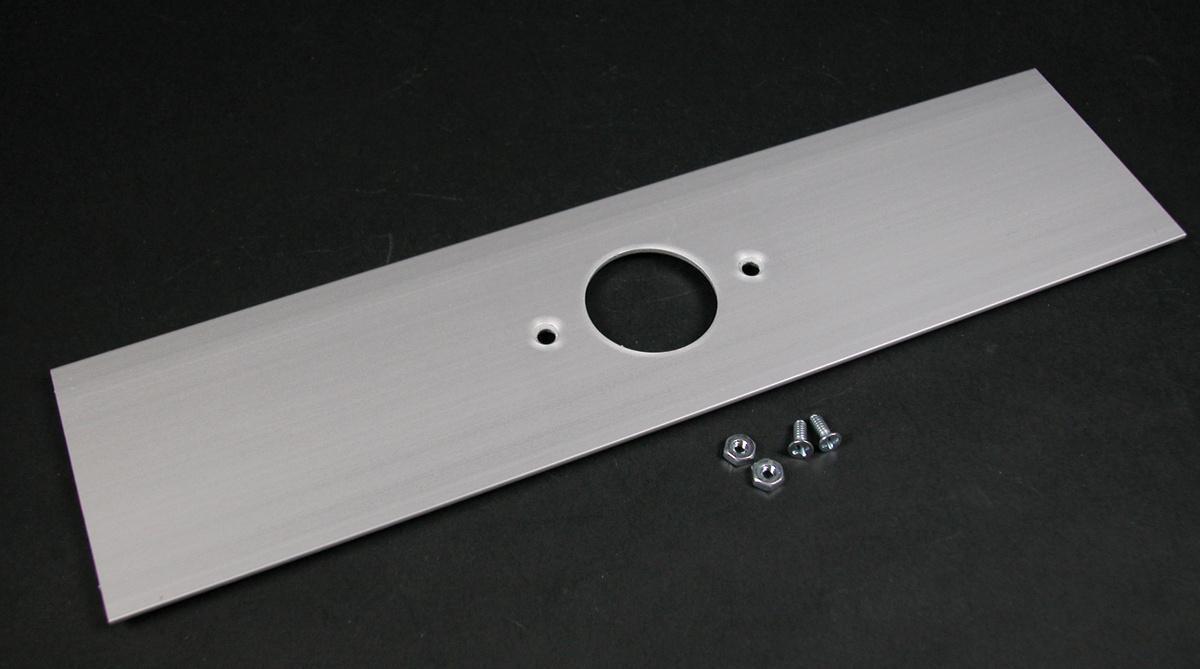 Wiremold® ALA-E 1-Channel Receptacle Cover Plate, For Use With Ortronics® ALA3800 Series Raceway, Aluminum, Gray