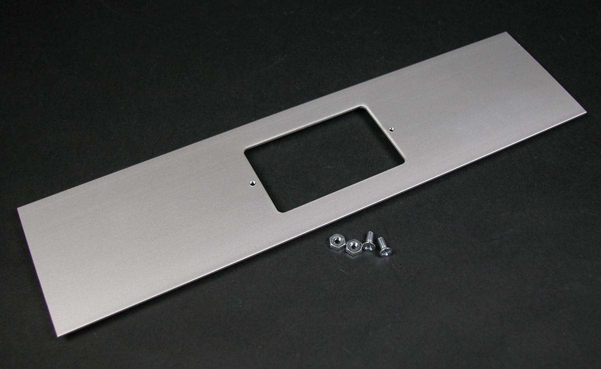 Wiremold® ALA-J 1-Channel Receptacle Cover Plate, For Use With Ortronics® ALA3800 Series Raceway, Aluminum, Gray