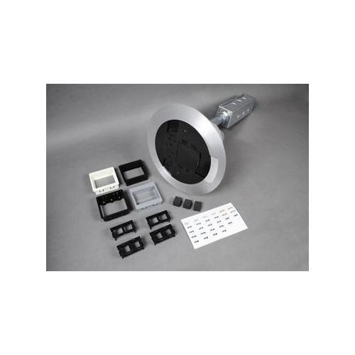Wiremold® AV3CTCBK 2-Outlet Flange and Slide Holder, For Use With Poke Through Device, Black