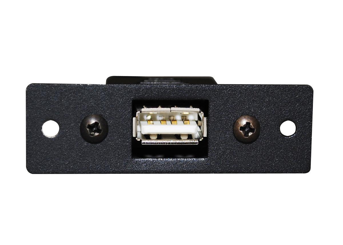 Wiremold® AV4005BK AVIP Device Plate USB Connector, Jack End A, Jack End B, Black
