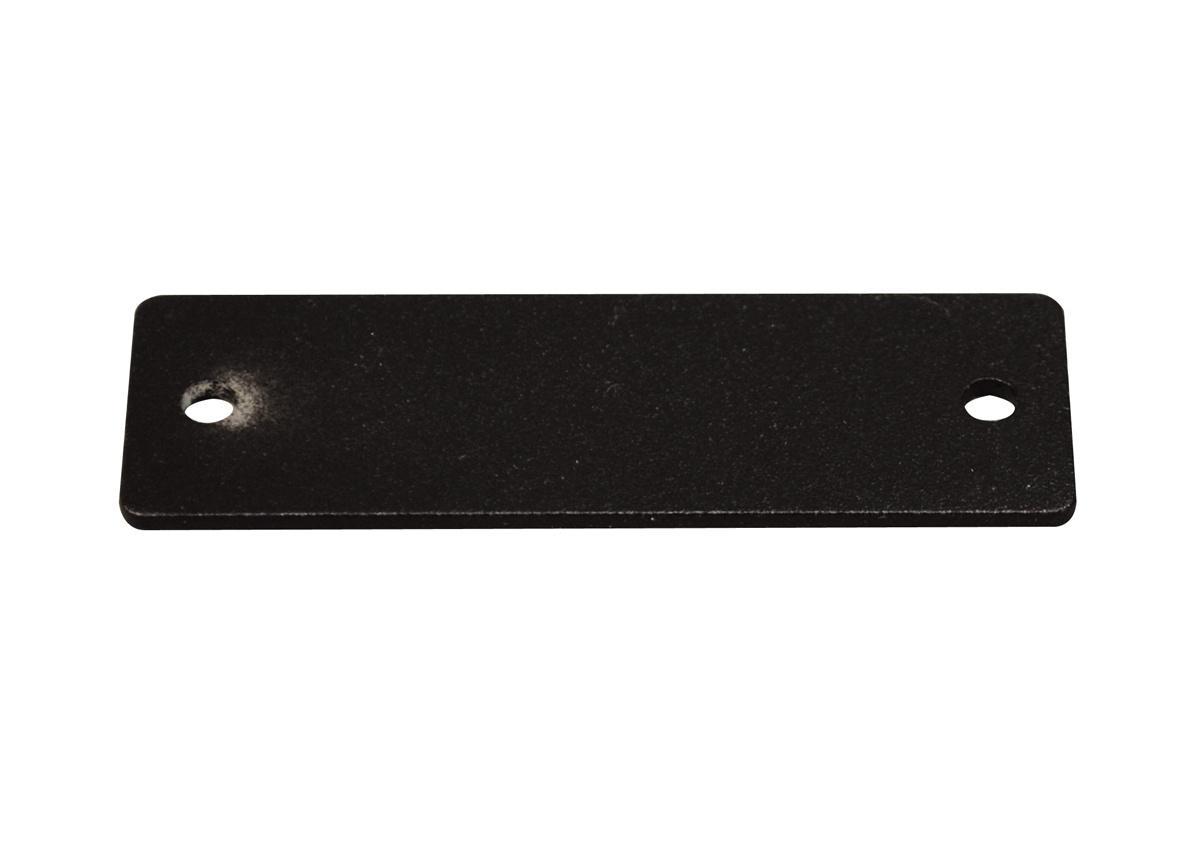 Wiremold® AV9003BK Single Blank Plate, 2.2 in L x 0.7 in W, Aluminum