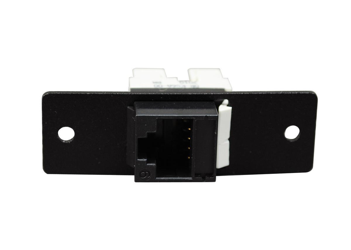 Wiremold® AV9015BK AVIP Cat 6a Keystone Jack Plate, For Use With Audio/Video Pathways, 1-Port, 1U Mount, Aluminum, Black