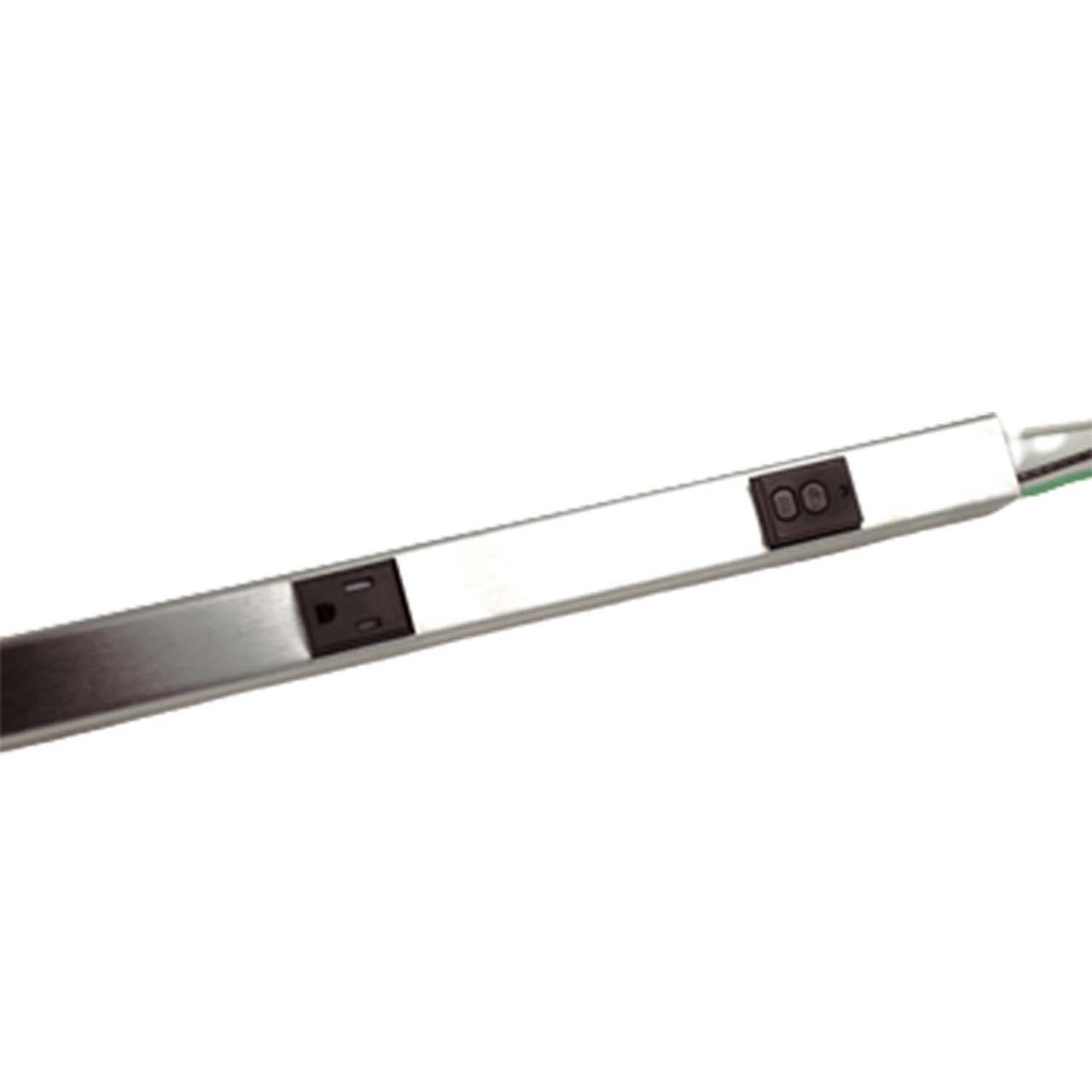 Wiremold® Plugmold® BK20GB306TRGFI6 2000 1-Circuit 3-Wire GFCI Module, 36 in L x 1-9/32 in W x 3/4 in H, 1 Channel, Steel
