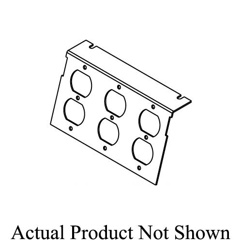Wiremold® C8005P-3DBP Communication Plate, Die Cast Zinc