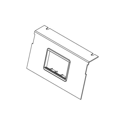 Wiremold® C8850P-ACT Assembled Communication Plate With (1) 6A Bezel, Die Cast Zinc