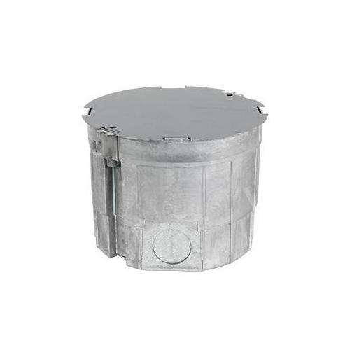 Wiremold® CRFB4 Floor Box With Stamped Steel Bottom Plate, Die Cast Aluminum, 6 Outlets