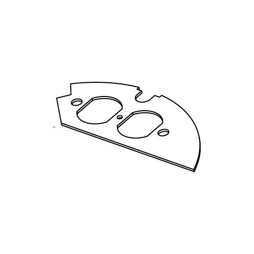 Wiremold® CRFB-D-2 CRFB 2-Outlet Assembled Duplex Device Plate
