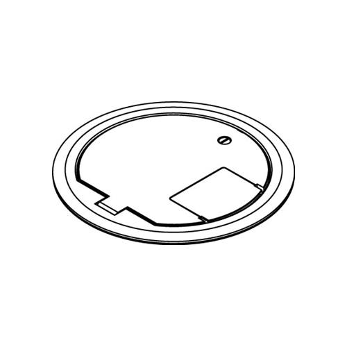 Wiremold® CRFBBTCBK Solid Cover Assembly, 9-3/16 in Dia, Die Cast Aluminum