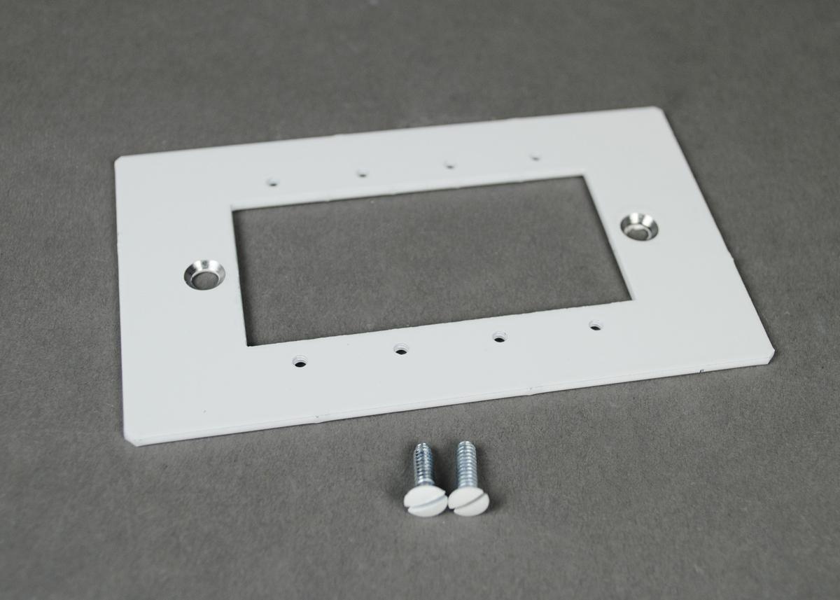 Wiremold® EFB-MAAP Unassembled Floor Box Device Plate, 4-1/2 in L x 2-3/4 in W, 8 Gangs, Steel