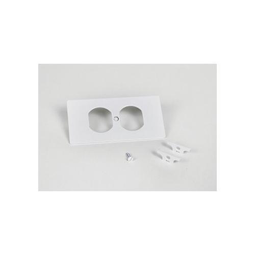 Wiremold® EFB10-DP EFB10 Duplex Unassembled Device Plate, 4.652 in L x 2.3 in W, 10 Gangs, Steel