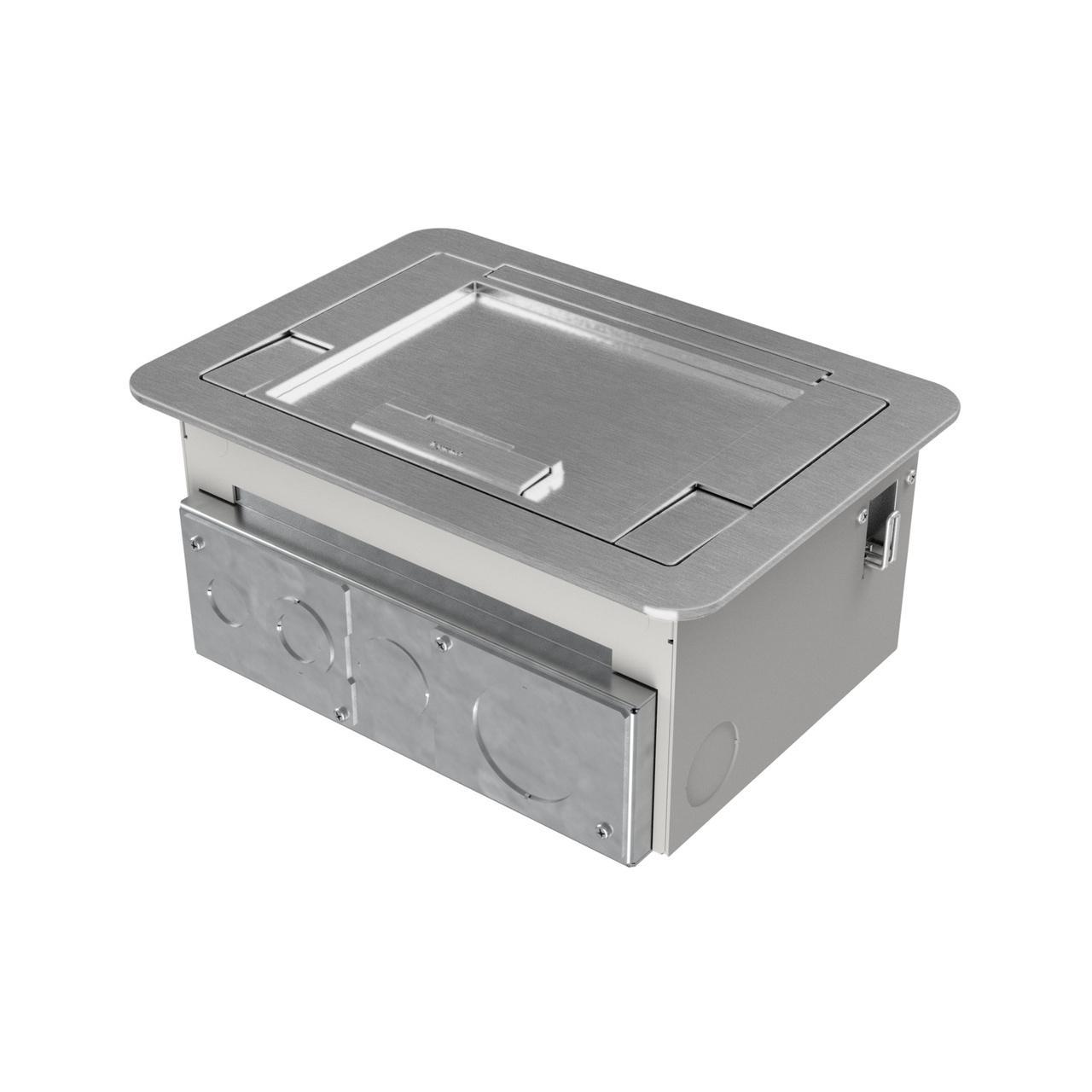 Wiremold® EFB45CTAA EFB45 Flush Style Cover, 13.875 in L x 9.875 in W x 0.25 in D, Flush Cover, Die-cast Aluminum