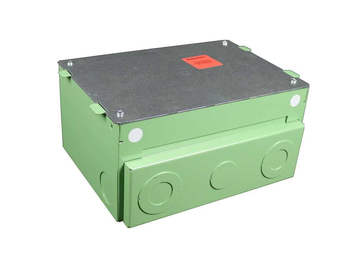 Wiremold® EFB45S-OG Floor Box, Steel, 123 cu-in Capacity, 4/5 Gangs, 4 to 5 Outlets, 5-15/16 in L x 9-3/16 in W x 12-1/16 in H