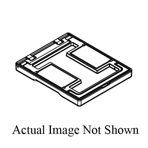 Wiremold® FPCTBZ FloorPort™ Cut-Out Top Triple Service Cover Assembly, 6-3/4 in L x 5-1/2 in W, Flangeless Cover, Die Cast Aluminum