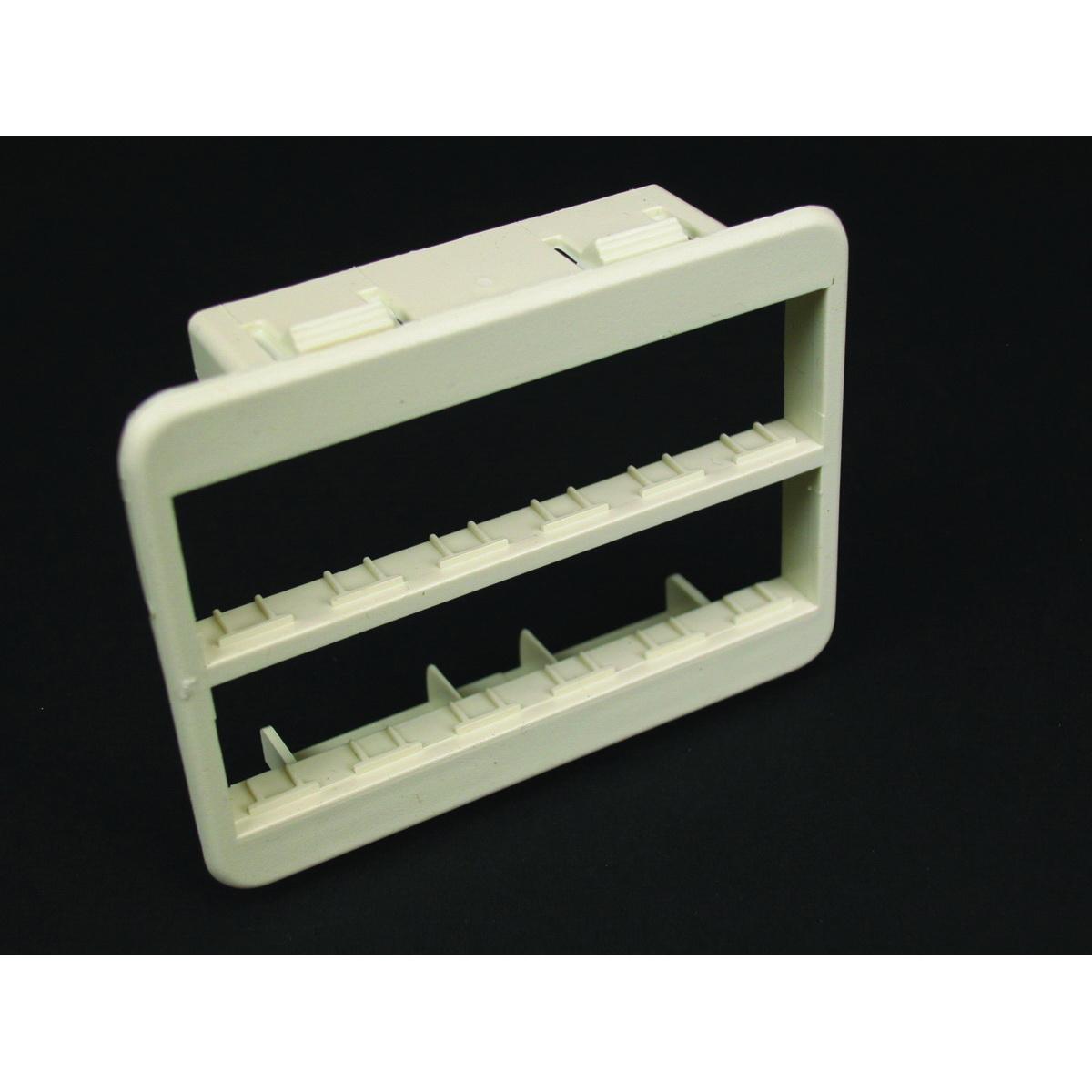 Wiremold® Ortronics® MAB6TJ CM Series 6A Mini Communication Module Adapter Bezel, Snap-Fit Mount