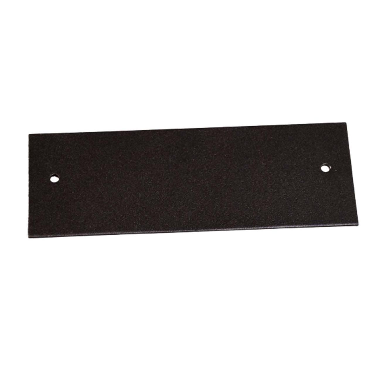 Wiremold® OFR47-B Blank Multi-Channel Device Plate, For Use With OFR Series Overfloor Raceway System, Steel, Black
