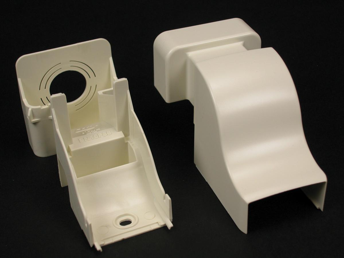 Wiremold® WMDPN05F86V 1-Channel Non-Metallic Drop Ceiling Connector Fitting, For Use With Eclipse™ PN03, PN05 and PN10 Series Raceway