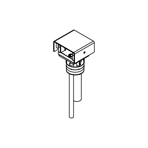 Wiremold® RC91GHBTC RC Series Multi-Service Poke-Through Insert Assembly With Service Head, 3 in Hole, 1 Gangs, 4-5/8 x 4 x 2-5/8 in Cover, 24.5 cu-in Capacity, Aluminum