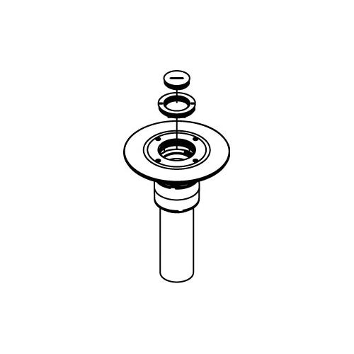 Wiremold® RC9AM2TCGY Multi-Service Poke-Through Assembled Device, 3 in Hole, 2 Gangs, 7 in Cover, Aluminum