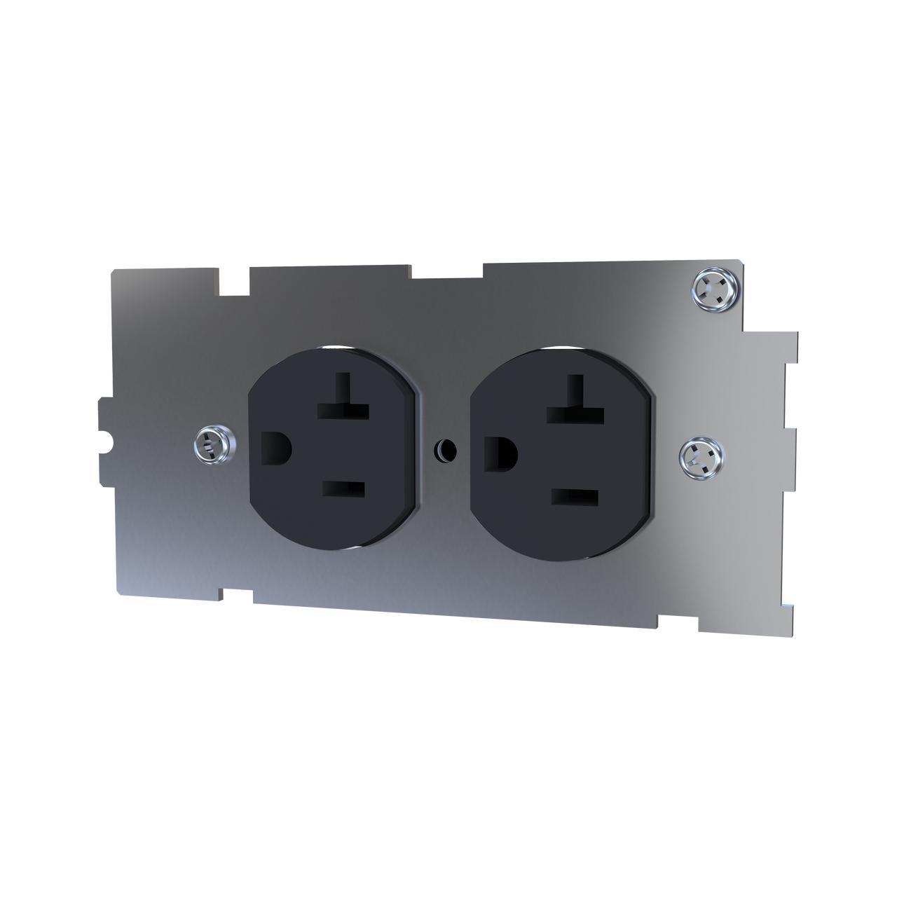 Wiremold® RFBADP20TRBK Raceway Outlet Box Covers & Plates