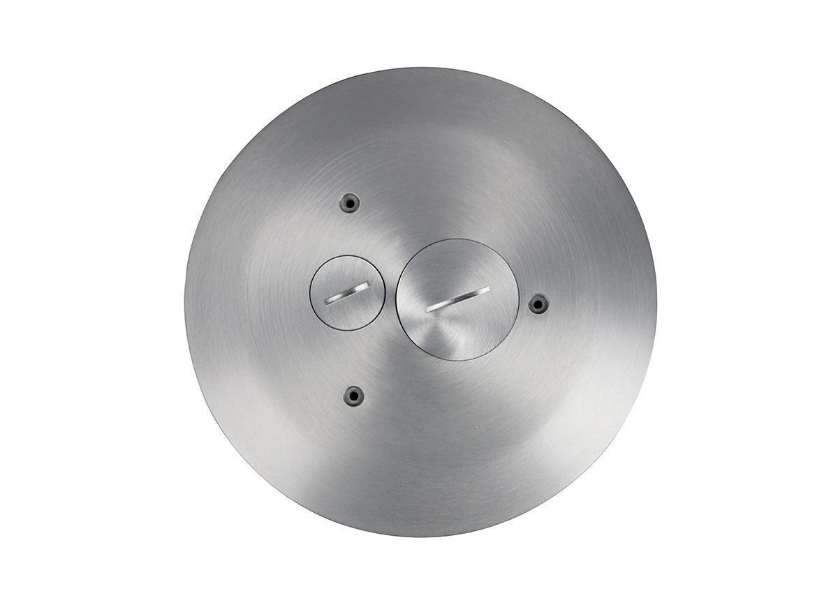 Wiremold® RP4CTCBK Multi-Service Floor Box Cover Kit, 8-1/14 in Dia, Aluminum