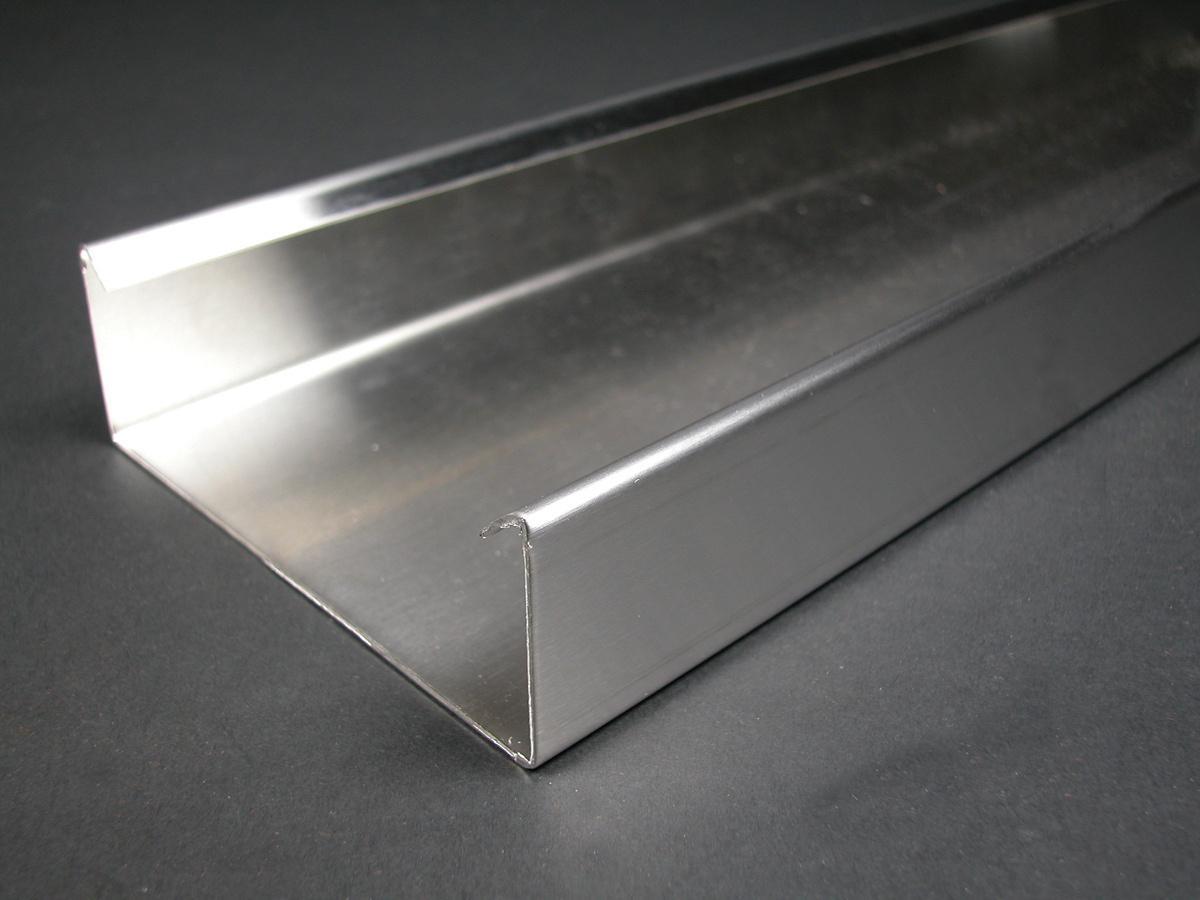 Wiremold® S4000B Multi-Channel Raceway Base, 10 ft L x 4-3/4 in W x 1-3/4 in H, Stainless Steel