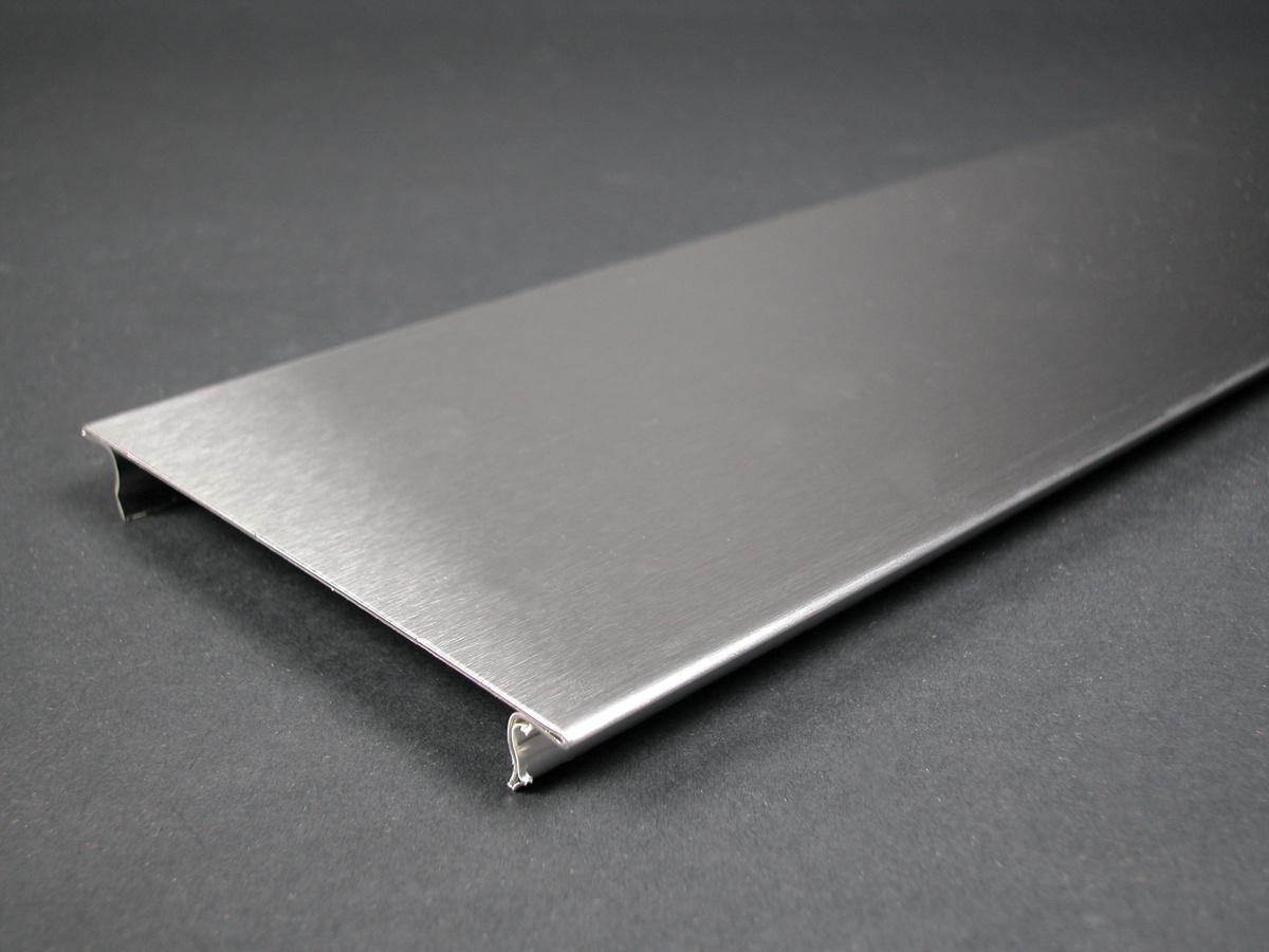 Wiremold® S4000C Multi-Channel Raceway Cover, 60 in L x 0.04 in H, Stainless Steel