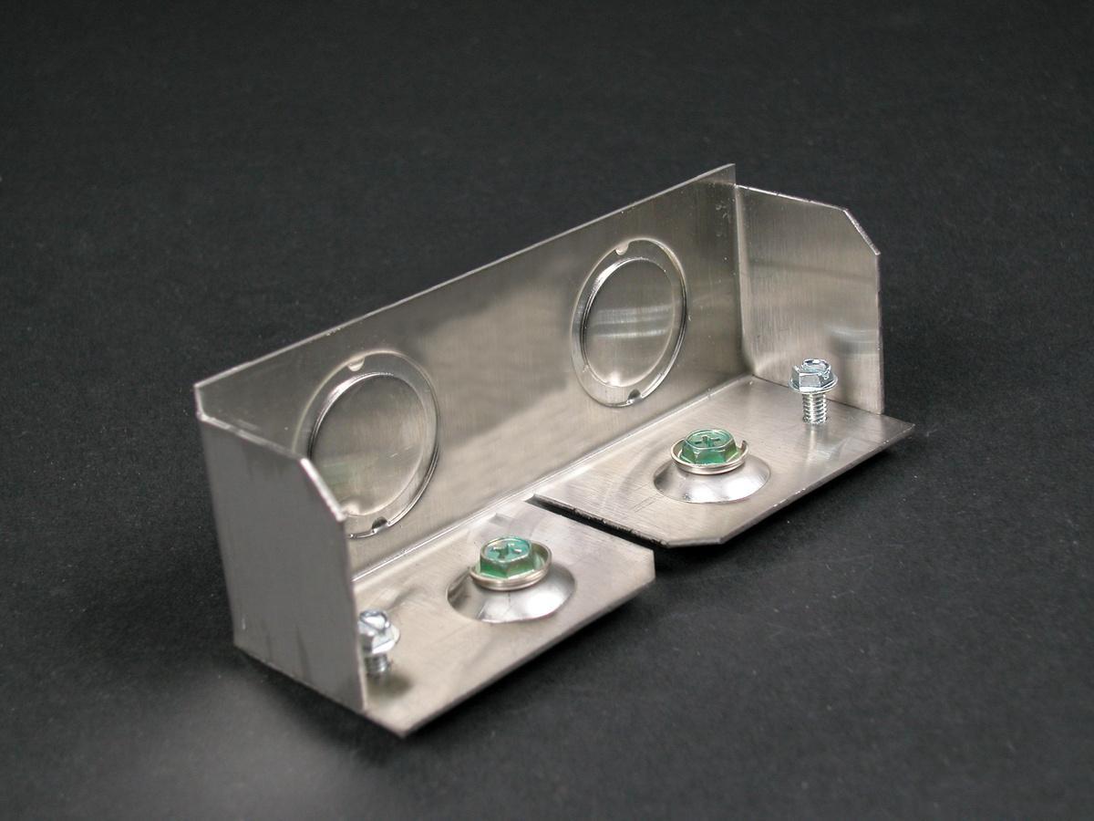 Wiremold® S4010B2 Blank End Fitting, For Use With S4000 Series Raceway, Stainless Steel Jacket