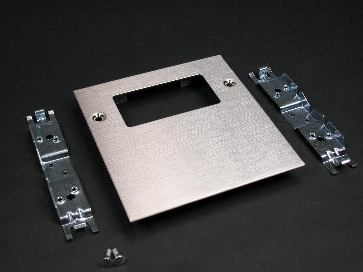 Wiremold® S4048R Rectangle Receptacle Cover, For Use With S4000 Series Raceway, Steel