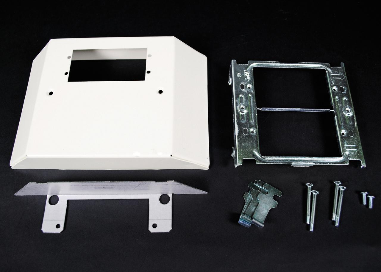 Wiremold® V4047VX Bump-Up Extron® AAP Device Plate, For Use With Cord, Cable Management, 4000, 4047 Series Raceway, Steel, Ivory