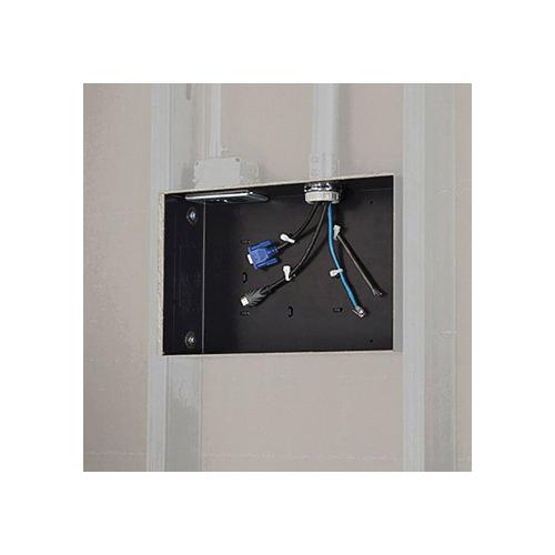 Wiremold® WMPAC525 In-Wall Storage Box, 1 Gang, 11 Knockouts, 14.25 in W x 3.9 in D x 9 in H