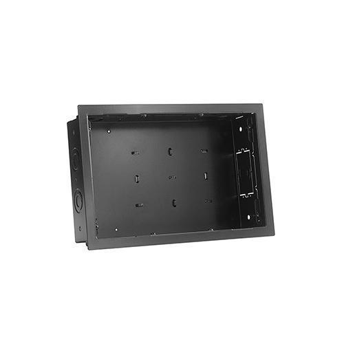 Wiremold® WMPAC526FCW In-Wall Large Storage Box With Flange and Cover, 1 Gang, 16 Knockouts, 14-1/4 in L x 14-1/4 in W x 3.9 in D