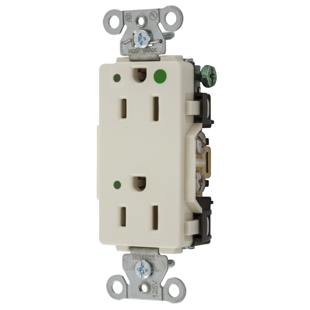 Hubbell Wiring Device-Kellems 2172LAL Straight Blade Receptacles