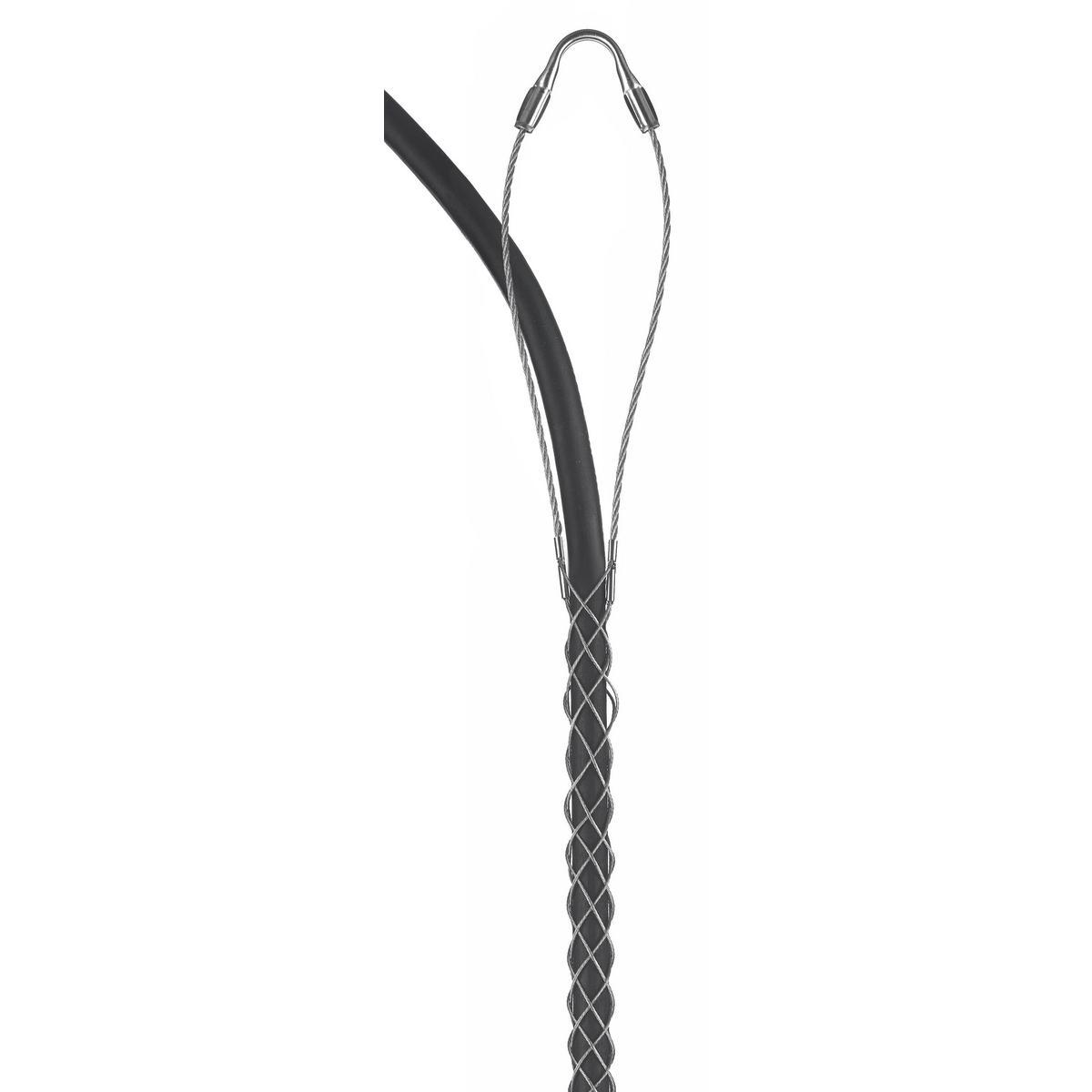 Hubbell Wiring Device-Kellems 02201020 Standard Duty Closed Mesh Single Eye Single Weave Support Grip, 215 lb Breaking Strength, 1.75 to 1.99 in Cable, Bronze, TiN Coated
