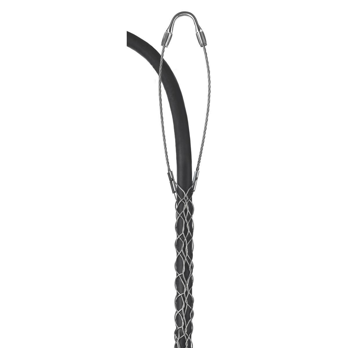 Hubbell Wiring Device-Kellems 02202018 Standard Duty Lace Closing Split Mesh Single Eye Single Weave Support Grip, 161 lb Breaking Strength, 1.25 to 1.49 in Cable, Bronze, TiN Coated