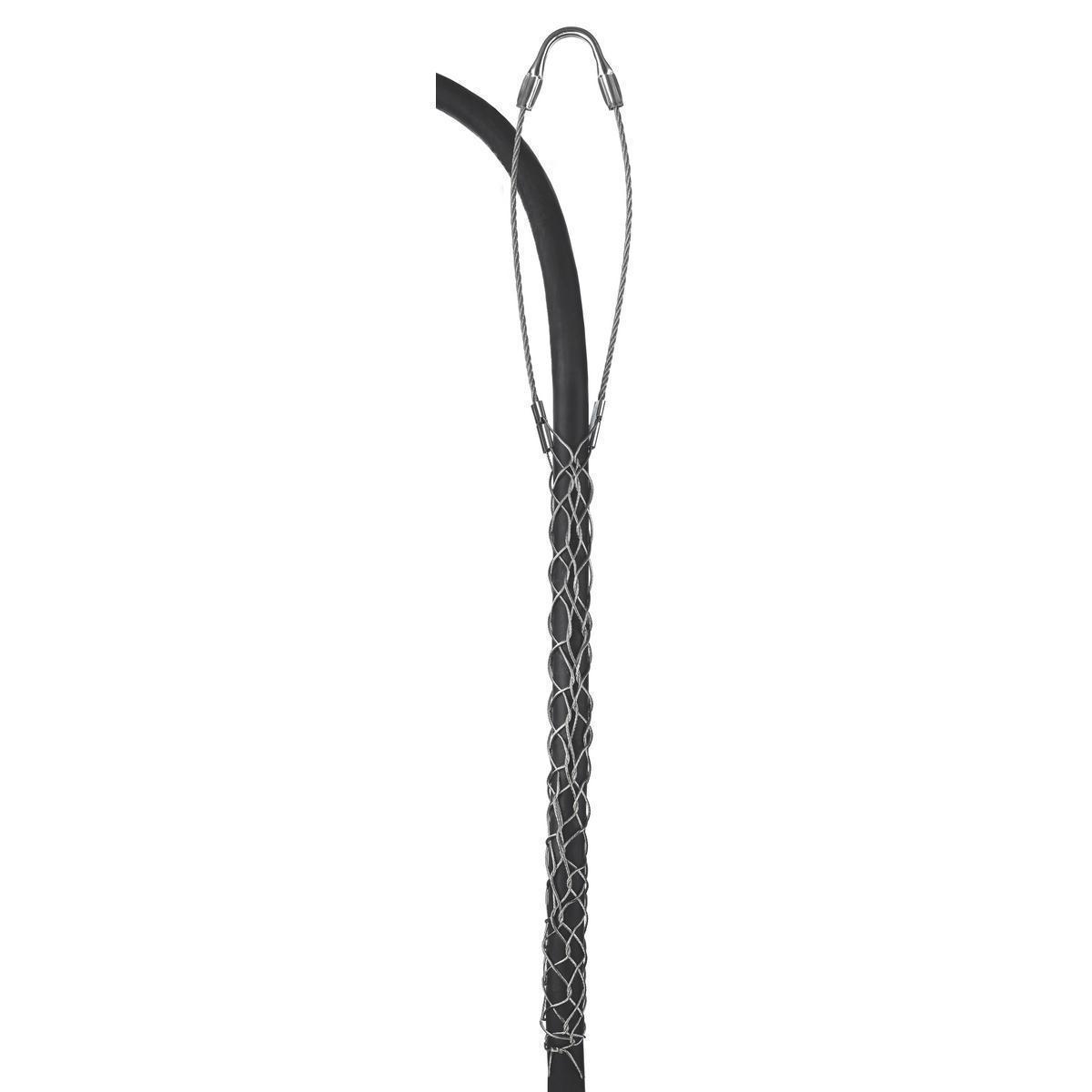 Hubbell Wiring Device-Kellems 02202019 Standard Duty Lace Closing Split Mesh Single Eye Support Grip, 1610 lb Breaking Strength, 1.5 to 1.74 in Cable, Bronze, TiN Coated