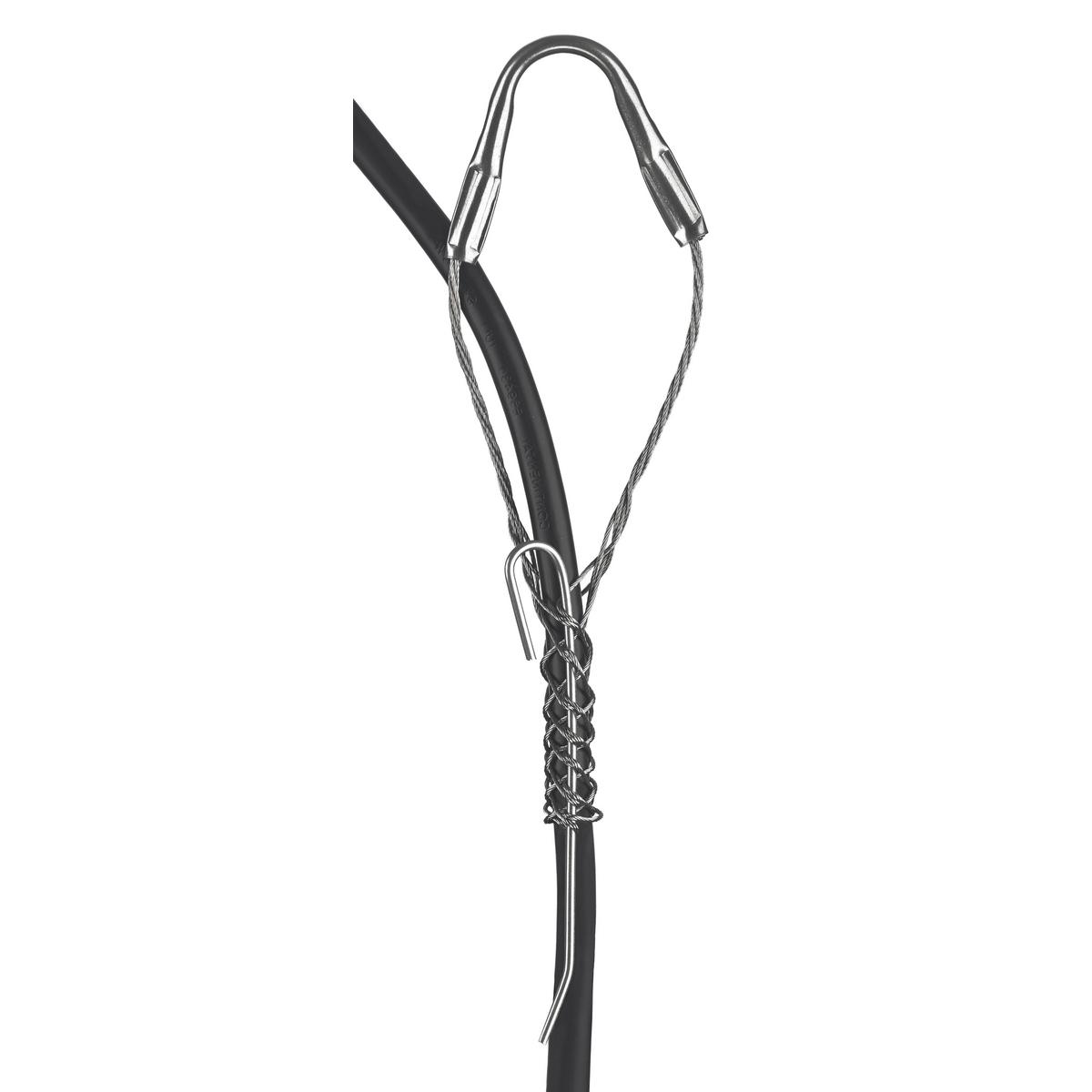 Hubbell Wiring Device-Kellems 022291017 Fiber Optic Rod Closing Single Eye Split Mesh Single Weave Support Grip, 30 lb Breaking Strength, 0.23 to 0.32 in Cable, Bronze, TiN Coated