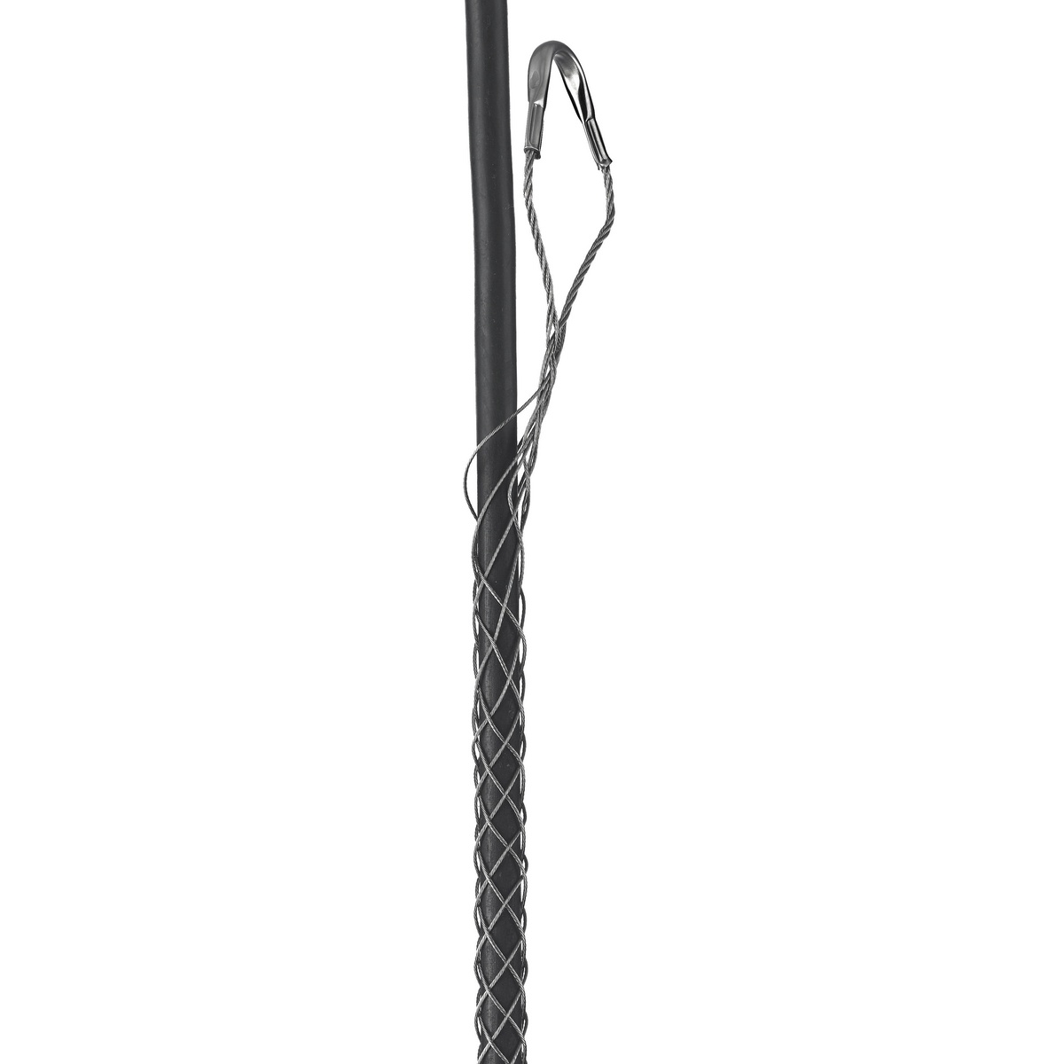 Hubbell Wiring Device-Kellems 02401037 Standard Duty Closed Mesh Offset Eye Single Weave Support Grip, 1370 lb Breaking Strength, 0.5 to 0.62 in Cable, Stainless Steel