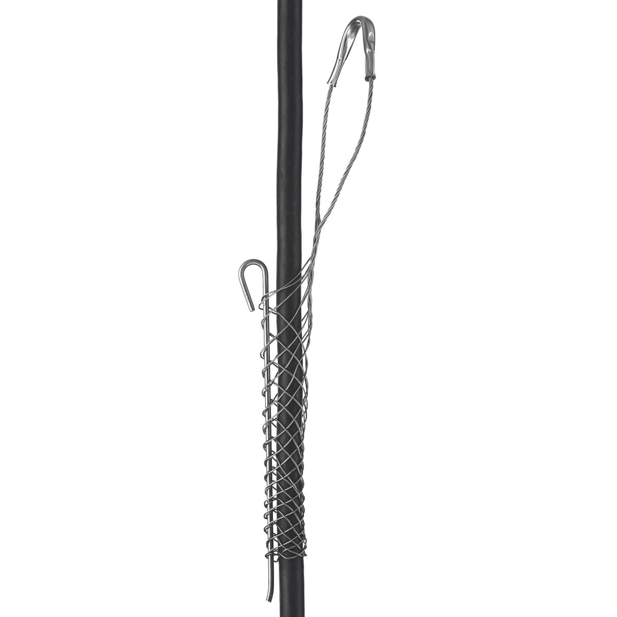 Hubbell Wiring Device-Kellems 02403038 Standard Duty Rod Closing Split Mesh Offset Eye Single Weave Support Grip, 1950 lb Breaking Strength, 0.63 to 0.74 in Cable, Stainless Steel
