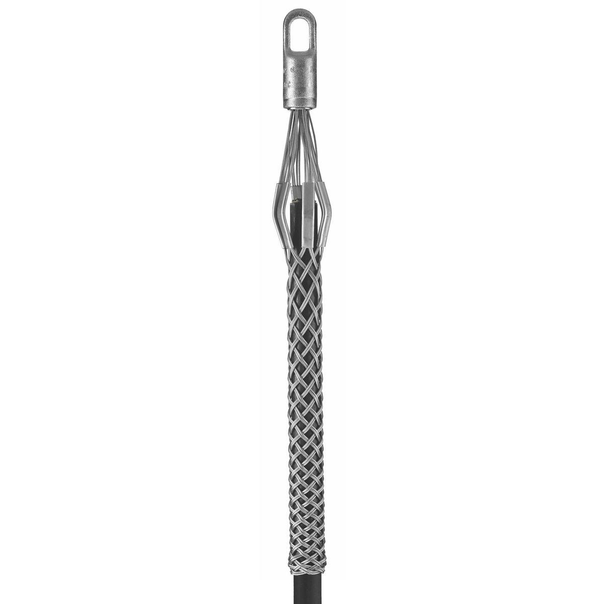 Hubbell Wiring Device-Kellems 3301025 Standard Type K Non-Mounted Pulling Grip, 1 to 1.49 in Dia Cable, 33 in L Mesh, 1-3/8 in Dia Eye, 3280 lb Load, Galvanized Steel