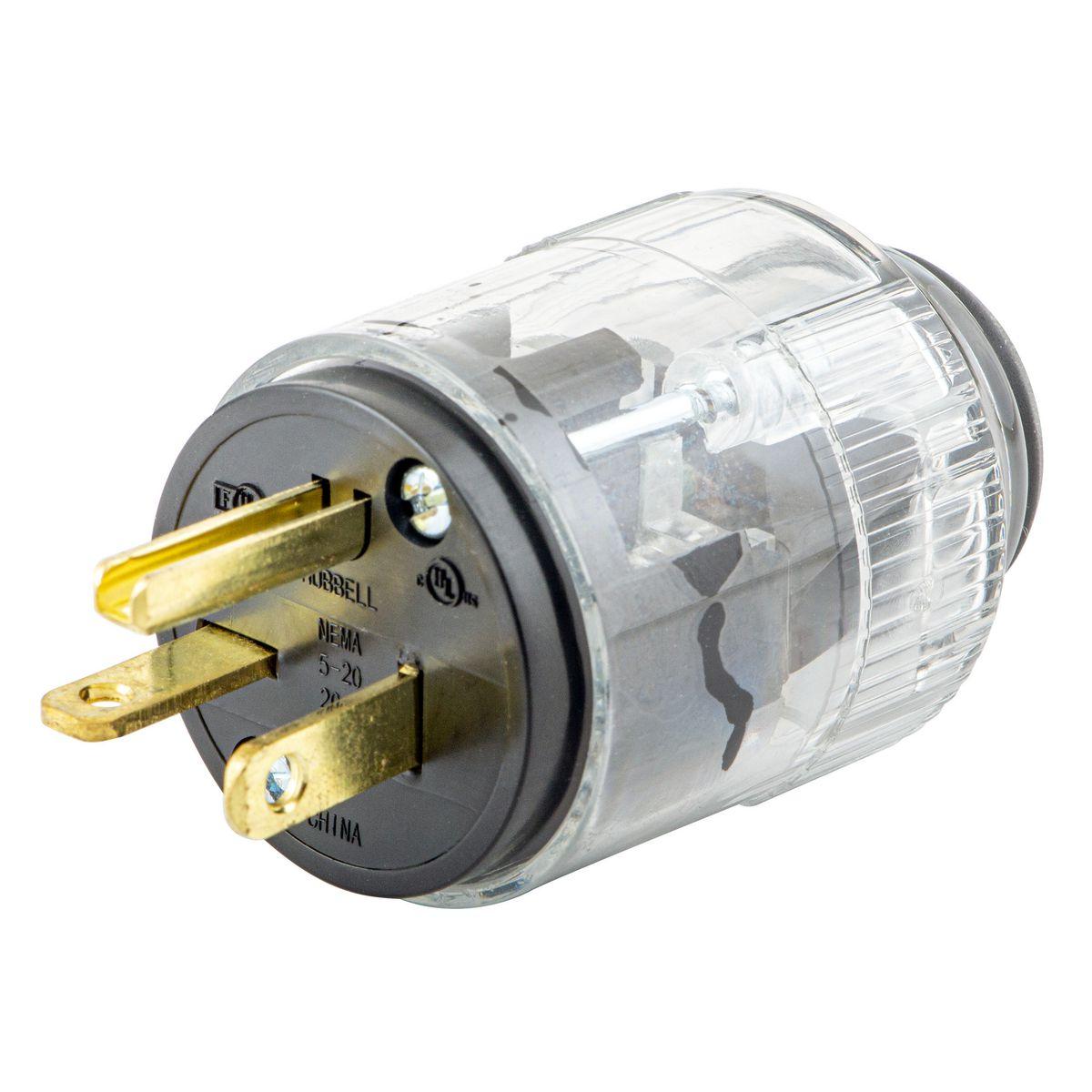 Hubbell Wiring Device-Kellems 520LP Straight Blade Plugs