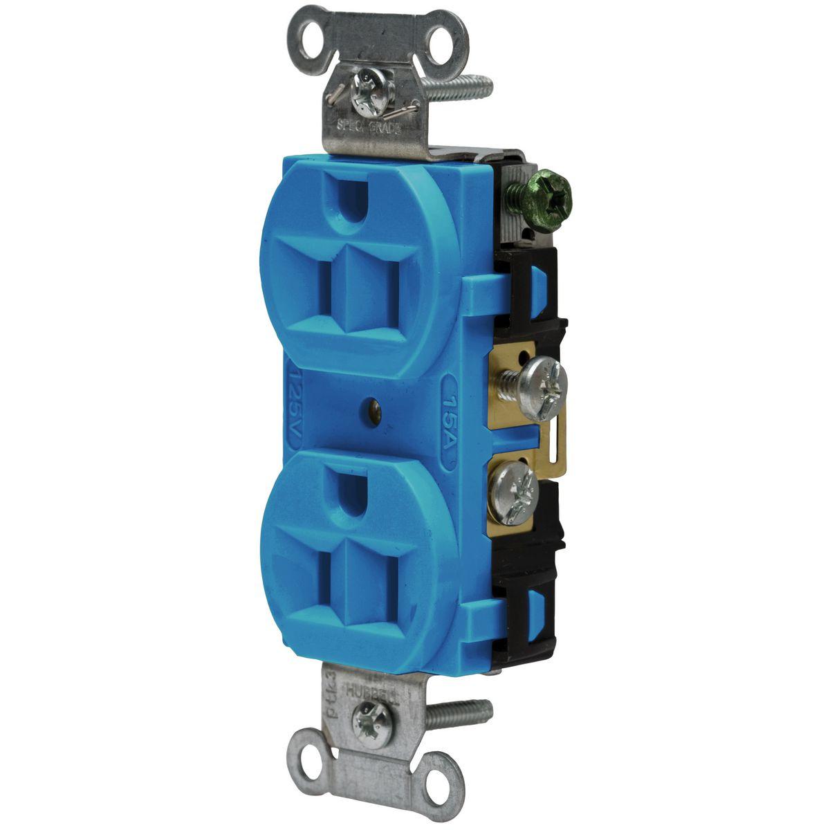 Hubbell Wiring Device-Kellems 5262ABL Straight Blade Receptacles