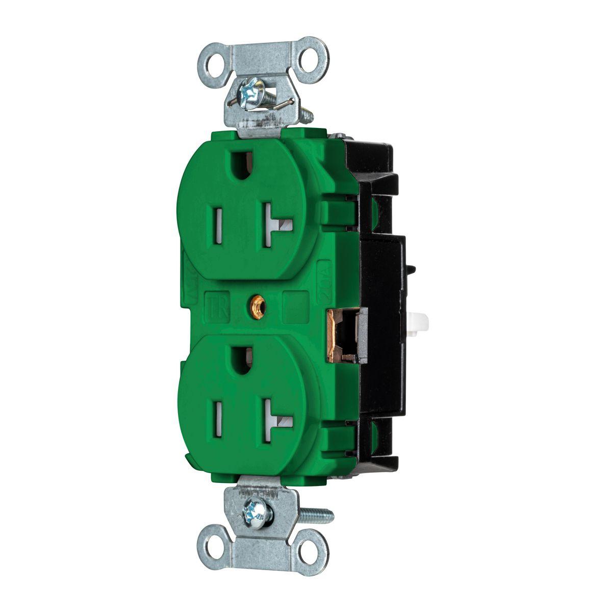Hubbell Wiring Device-Kellems 5362STGNTR Straight Blade Receptacles