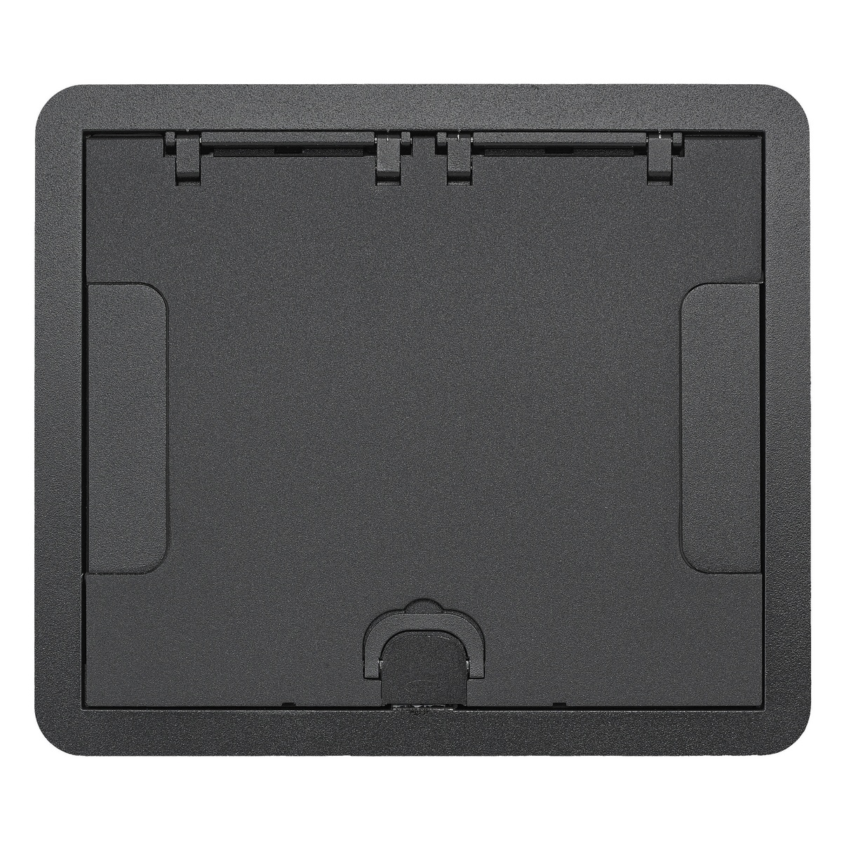 Hubbell Wiring Device-Kellems 610GCCVRBK Standard Floor Box Cover, 11-1/2 in L x 10 in W, Cast Aluminum