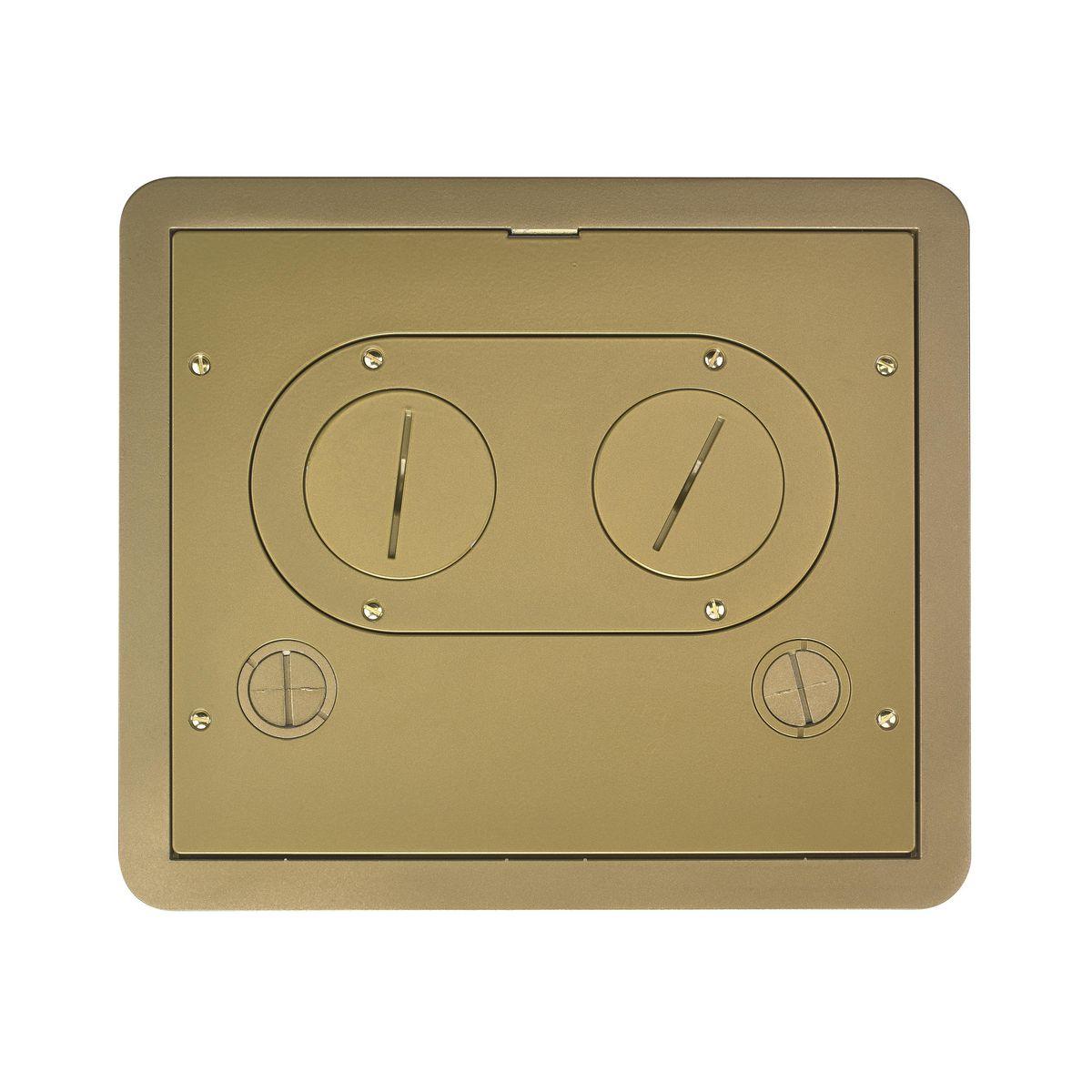 Hubbell Wiring Device-Kellems 610GCFFCVRBRS Floor Box Covers
