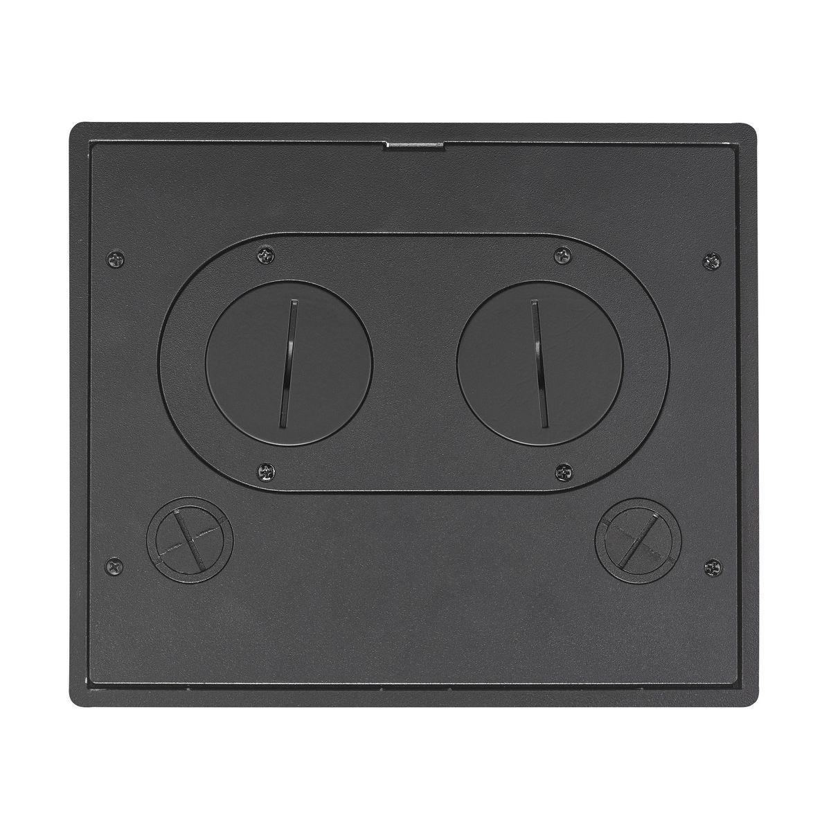 Hubbell Wiring Device-Kellems 610GTFFCVRBK Floor Box Covers